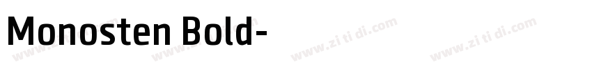 Monosten Bold字体转换
